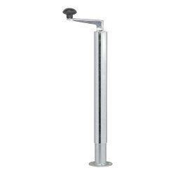 2 STK Anhänger Stützen mit Kurbel Hubhöhe 400 bis 650 mm je 300 kg Durchmesser 48 mm