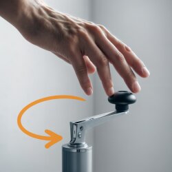 Anhängerstütze 2er Set Stahl verzinkt 300 kg PKW Anhänger Stütze 400–650 mm Ø48 mm mit Handkurbel für einachsige Anhänger Standbetrieb ohne Werkzeug