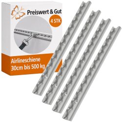 4 x Airlineschiene 30 cm – Verzurrschiene für...