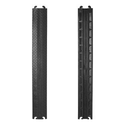 2x Kabelbrücke Boden 100x13,5cm – Stolperschutz für Industrie, Garage und Garten Überfahrschutz für Kabel, flexibler Schlauchschutz aus TPR-Gummi bis 10t Traglast flach