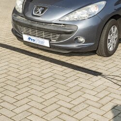 2x Kabelbrücke Boden 100x13,5cm – Stolperschutz für Industrie, Garage und Garten Überfahrschutz für Kabel, flexibler Schlauchschutz aus TPR-Gummi bis 10t Traglast flach