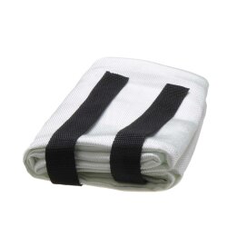 Hochwertige Löschdecke 1x1m – Feuerlöschdecke EN 1869:2019 aus Fiberglas – Mit Wandhalterung & 2 Zugbändern – Brandschutzdecke Perfekt für Küche, Freizeit, Werkstatt & Camping