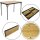 AS Aluminium Klapptisch 90x60x38 Campingtisch Gartentisch Falttisch Klappbar Tisch AS