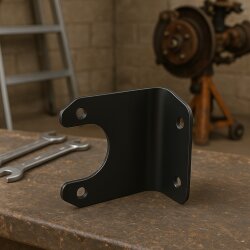 2x Steckdosenhalterung für Anhängerkupplung – gewinkelt, beschichtet, geeignet für 7- & 13-polige Steckdosen – Anhängerzubehör Set