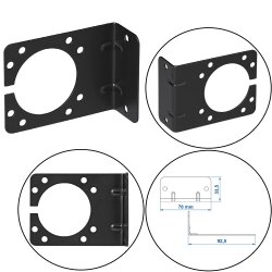 Steckdosenhalterung 7- 13 polig Loch Ø5,1cm Halter...