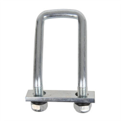 4x Zurrbügel für Anhänger M12 U-Bügel 60 x 110 mm - Zurrösen Zugkraft 800daN