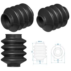 AS Faltenbalg für Anhänger kompatibel für BPW ZAF 1.0-1 45/60 L=150 Gummi Manschette AS