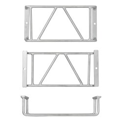 2x Rücklichtschutz aus Stahl glanzverzinkt 270 x 132 x 68 mm außen, 238 x 132 x 58 mm innen Schutzgitter für Anhänger Rückleuchten Lampenschutzgitter für 5-Kammer Systeme