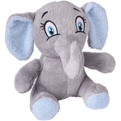 Plüschtier ca. 25cm Plüsch kuschelig Stofftier Kuscheltier Elefant blau grau