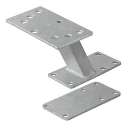 Ersatzradhalter Anhänger mit Montageplatte – Reserveradhalter Stahl verzinkt