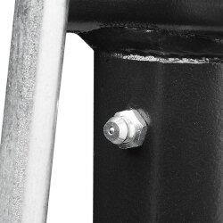 Anhängerstütze mit Kurbel und Halter klappbar Stütze 1000kg 420-680 mm