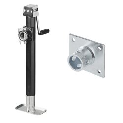 Anhängerstütze mit Kurbel und Halter klappbar...