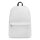 Kleiner Rucksack mit Vortasche, 30x10x39 cm, 190g, gepolsterte Gurte, Weiß
