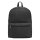 Kleiner Rucksack mit Vortasche, 30x10x39 cm, 190g, gepolsterte Gurte, schwarz