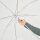 Transparenter Regenschirm mit silberner Paspelierung, ideal als Regenschirm Hochzeit, stabil & leicht, Ø101 cm, perfektes Accessoire für Brautpaare