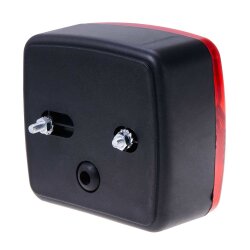 Anhänger Rückleuchte 12V mit 4 Funktionen – Rücklicht Anhänger mit Blinker, Bremslicht, Schlusslicht & Kennzeichenlicht – robuster ABS-Kunststoff