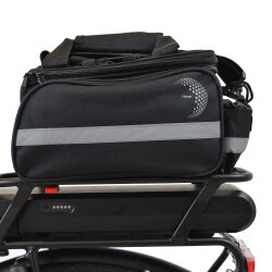 Gepäckträgertasche mit Regenschutz 13L 34x20x19...