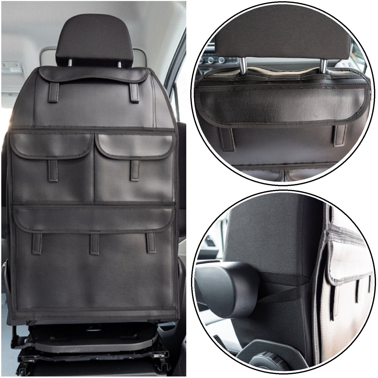 Rückenlehnentasche Fahrersitz Tasche Rücksitz Kunstleder LKW VW Bus VAN T5  T6 - , 49,90 €