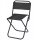 2x Faltbare Campingstühle Sitzhöhe 34 cm mit strapazierfähiger Polyesterbespannung max. bis 90 kg klappbar in Schwarz