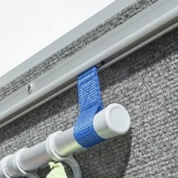 Kleiderhaken für Wohnmobile & Vorzelte – 8 Haken Garderobenleiste Aluminium für Kederleiste 8 mm & Vorzeltschiene – Campingzubehör