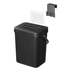 Mülleimer 5 L Schwarz mit Deckel – kompakter...