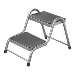 Doppeltrittstufe Wohnwagen aus Stahl 2 Stufen B 38 x H 44 x L 64 cm belastbar bis 150kg