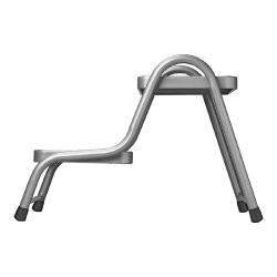 Doppeltrittstufe Wohnwagen aus Stahl 2 Stufen B 38 x H 44 x L 64 cm belastbar bis 150kg