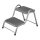 Doppeltrittstufe Wohnwagen aus Stahl 2 Stufen B 38 x H 44 x L 64 cm belastbar bis 150kg