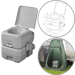 Campingtoilette 20L Camping Campingklo mobile Klo...
