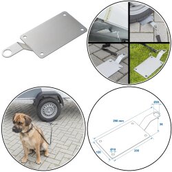 Leinenanker Hunde Bodenanker Sicherung Befestigungsplatte...