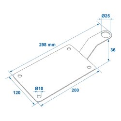 Leinenanker Hunde Bodenanker Sicherung Befestigungsplatte Dog secure Öse Camping KFZ
