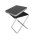Campinghocker klappbar 3in1 mit abnehmbarer MDF Tischplatte Alu Gestell 45 cm Sitzhöhe faltbar 1,4 kg Outdoor für Camping Angeln Garten Balkonping Angeln Garten Balkon