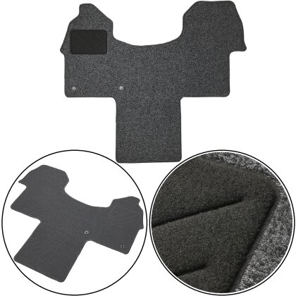 Fahrerhaus Teppich kompatibel mit Mercedes Sprinter Heckantrieb ohne Handbremse W907 2018 2025