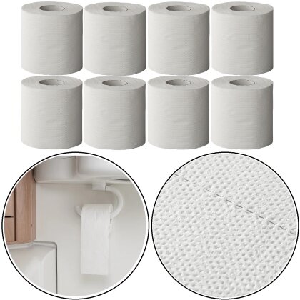 8x 250Blatt Toilettenpapier für Campingtoilette selbstauflösend Camping Klopapier