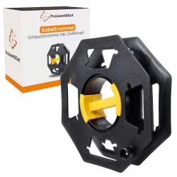 Kabeltrommel leer Kunststoff schwarz gelb...