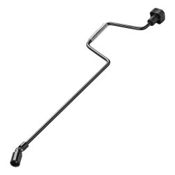 Handkurbel Verlängerung 740 mm / 19 mm – mit Kardangelenk für Ausdrehstütze und Kurbelstütze – robuste Metallkurbel für Wohnwagen und Anhänger – leichtgängige Verlängerung zur Höhenverstellung