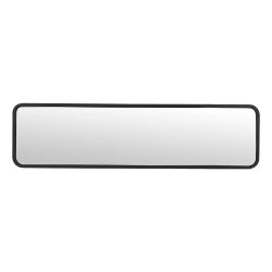 Panorama Rückspiegel Auto – echtes Spiegelglas 255x65mm – Weitwinkel Rückspiegel ohne Verzerrung – Universaler Innenrückspiegel mit Spannbändern – Panoramischer Autospiegel für bessere Sicht