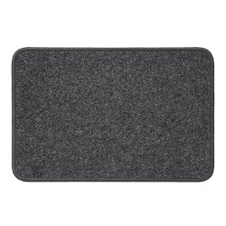 Schmutzfangmatte 40x60 cm Nadelfilz anthrazit mit Granulatrücken gekettelt Anti-Rutsch Fußmatte für Wohnmobil Wohnwagen Bodenmatte Camping Eingang