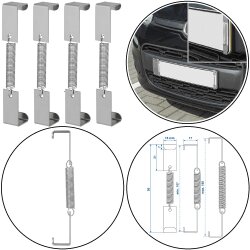 Nummernschild Halter Rahmenlos 4er Set Kennzeichenhalter...