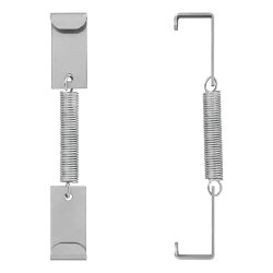 Nummernschild Halter Rahmenlos 4er Set Kennzeichenhalter Klemmhalterung B15 mm Universell Nummernschildhalter 107-180 mm