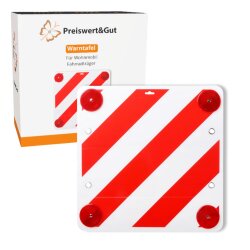 Warnschild Fahrradträger 50x50 cm Warntafel Rot...