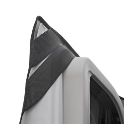 Frontscheibenabdeckung für Fiat Ducato X290 ab 2014 Peugeot Boxer II und Citroën Jumper II – Perfekte Scheibenabdeckung für Wohnmobile Abdeckung zum Schutz vor Frost und Sonne Farbe grau