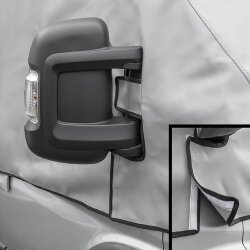 Frontscheibenabdeckung Sommer kompatibel mit Fiat Ducato X250, Peugeot Boxer, Citroën Jumper UV-Schutz Isolierung Grau