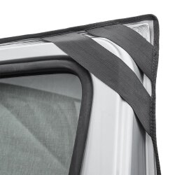 Frontscheibenabdeckung Sommer kompatibel mit Fiat Ducato X250, Peugeot Boxer, Citroën Jumper UV-Schutz Isolierung Grau