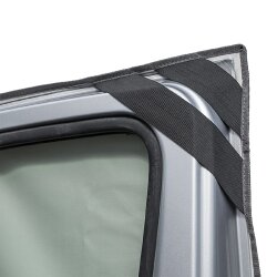 Frontscheibenabdeckung kompatibel mit Fiat Ducato X250 Peugeot Boxer Citroën Jumper UV-Schutz Isolierung gegen Hitze und Kälte magnetische Befestigung Türmontage Weiß