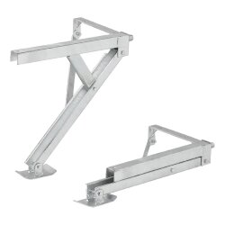 Kurbelstütze 600kg 477x195x460  rechts vorne oder links hinten kippbar Wohnwagen