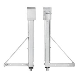 2x Stützen Höhenverstellbar L & R 600kg je Stück Wohnwagen Stützen 477x195 Höhe 460mm auch für Anhänger geeignet Top Gadgets mit Trapezgewinde Nivellierstütze