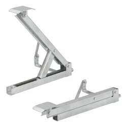 2x Stützen Höhenverstellbar L & R 600kg je Stück Wohnwagen Stützen 477x195 Höhe 460mm auch für Anhänger geeignet Top Gadgets mit Trapezgewinde Nivellierstütze