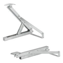 2x Stützen Höhenverstellbar L & R 600kg je Stück Wohnwagen Stützen 477x195 Höhe 460mm auch für Anhänger geeignet Top Gadgets mit Trapezgewinde Nivellierstütze