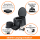 Campingtoilette faltbar 34,5x29x31,5cm Mobil Toilette ABS schwarz 150kg belastbar mit 12 Müllsäcken WC-Rollenhalter Stoffbeutel - Trenntoilette klappbar 34,5x29x7,6cm ohne Chemie